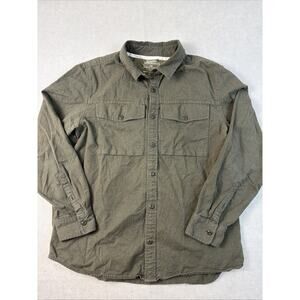 REI Cooperative Mens Lg Cotton Long Sleeve Button Down Shirt L Gorpcore Workwear